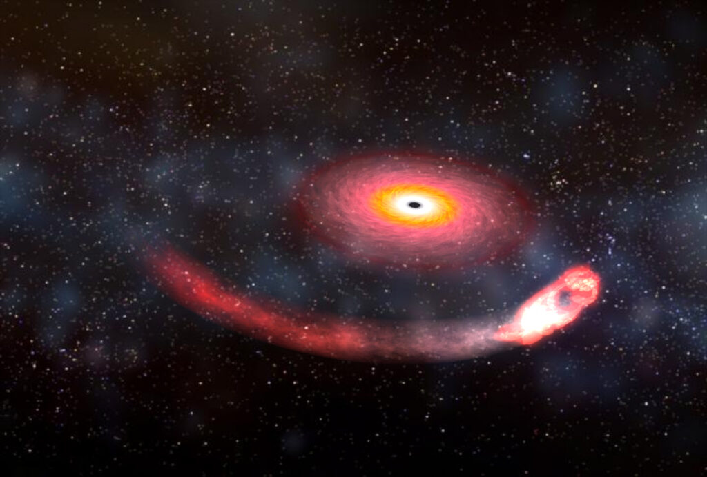 What happens when a neutron star collides with a black hole?