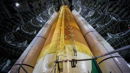 Massive Artemis I Moon Rocket Getting Readied For Next Tanking Test On June 6