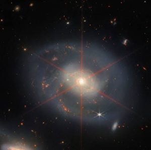 Spectacular JWST Image Turns A Distant Galaxy Into a Sparkling Xmas Ornament