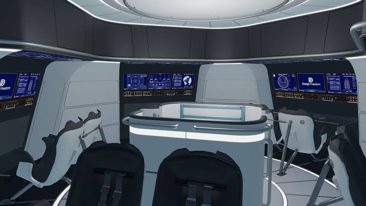 A Sneak Peek Into SpaceX Starship Interior Design Concept